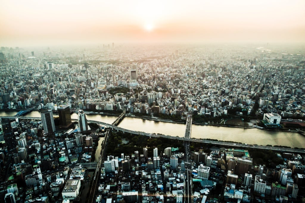 Blick über Tokyo