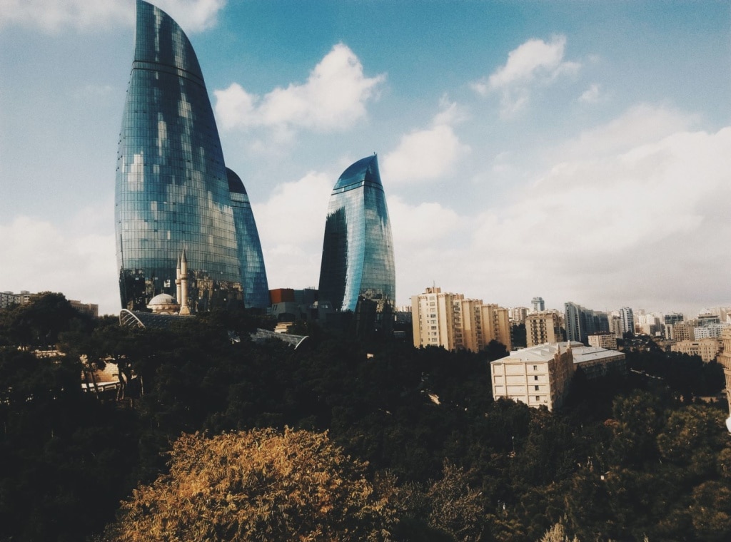 Flame Towers in Baku