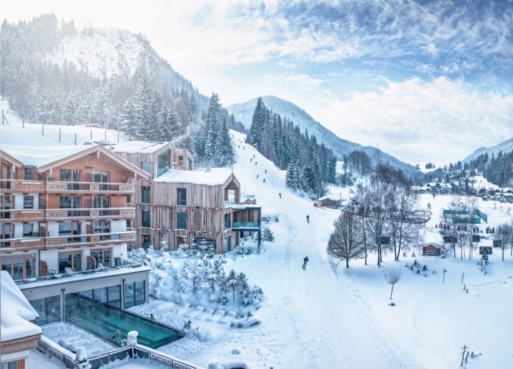 Skipiste am Naturhotel Forsthofgut