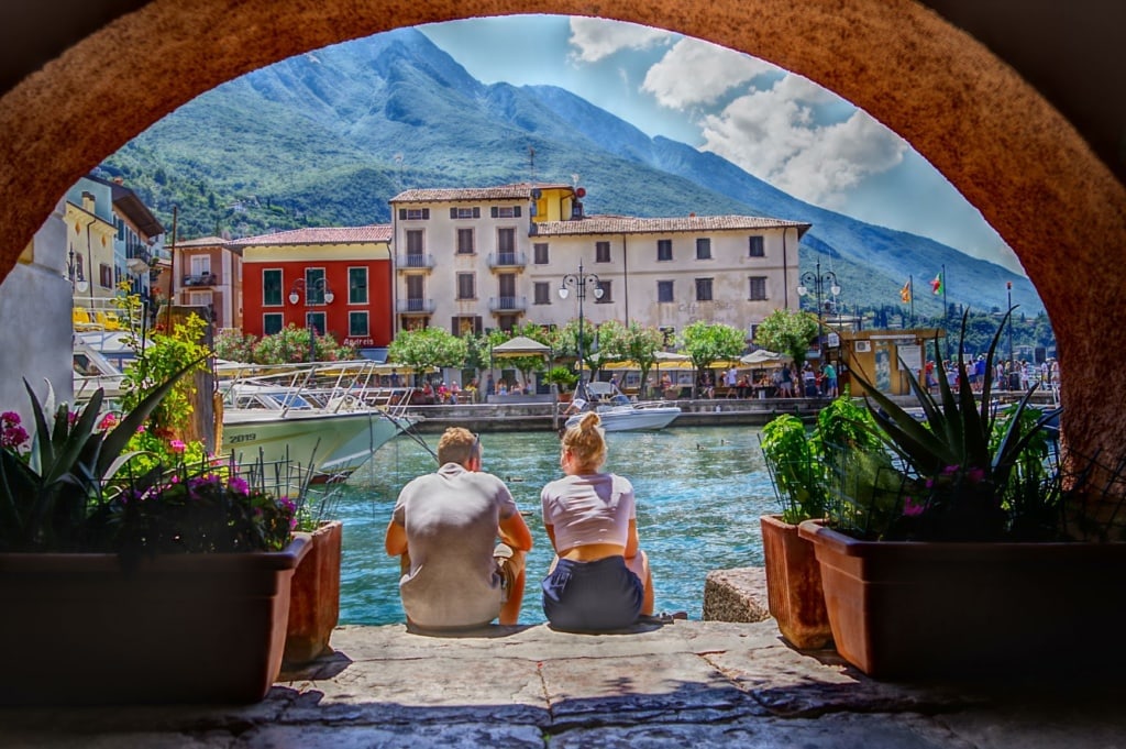 Mann und Frau in Malcesine