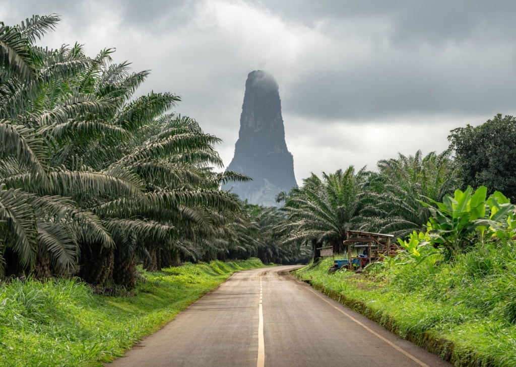 Pico Cão Grande in Sao Tome and Principe