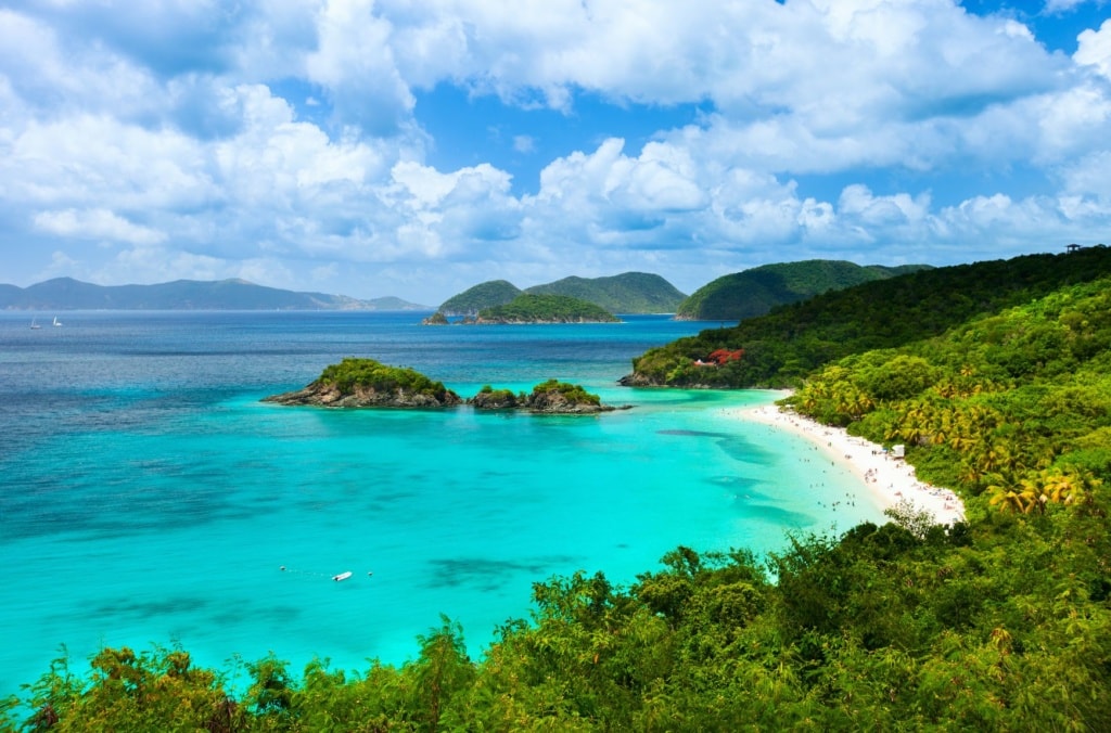 Trunk bay on St John island, US Virgin Islands