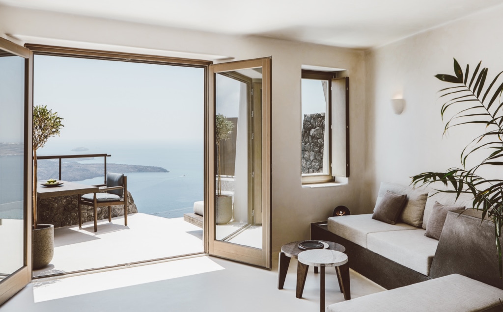 Vora-Villa auf Santorin