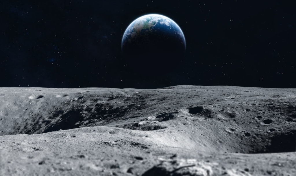 Weltraumtourismus: Blick vom Mond auf die Erde
