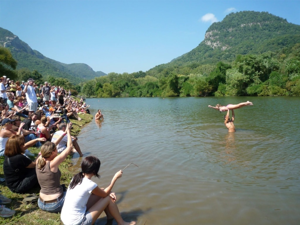 Lake Lure Dirty Dancing Festival Lift in Water