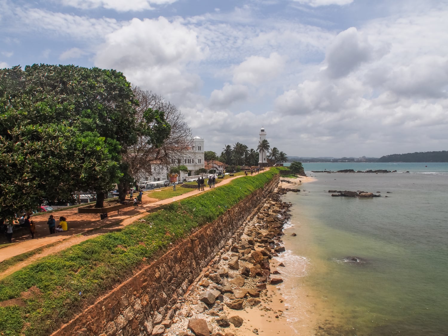 Blick auf den Leuchtturm in Galle Fort, Sri Lanka