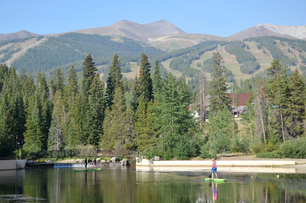 Paddler in Breckenridge