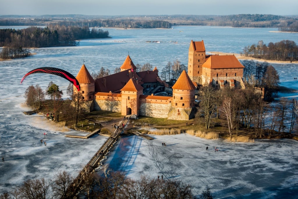 Trakai in Litauen im Winter