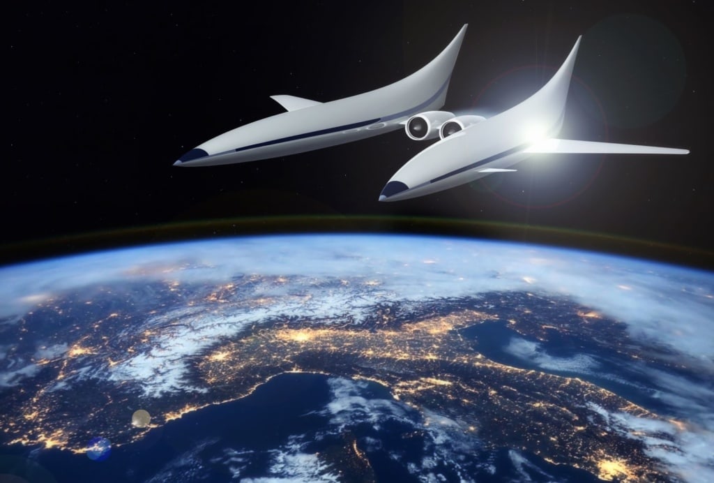Shuttle im Weltall