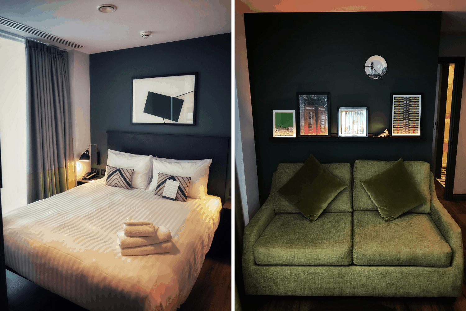 Gemütliche Sofa-Ecke im Residence Inn in London