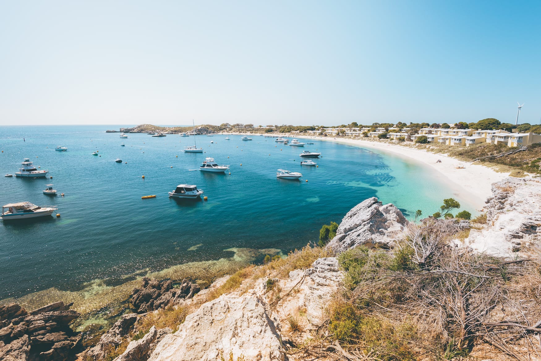 Traumhafte Bucht auf Rottnest Island in Australien