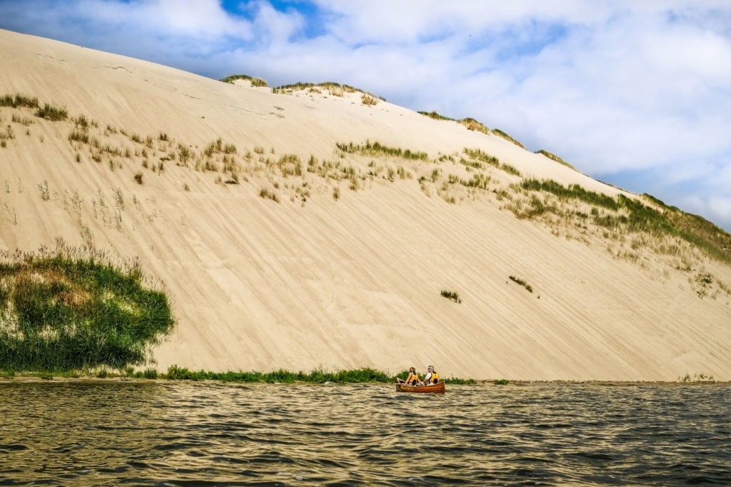Boot an der Kurischen Nehrung in Litauen