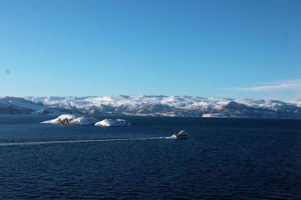 Norwegens Küste im Winter