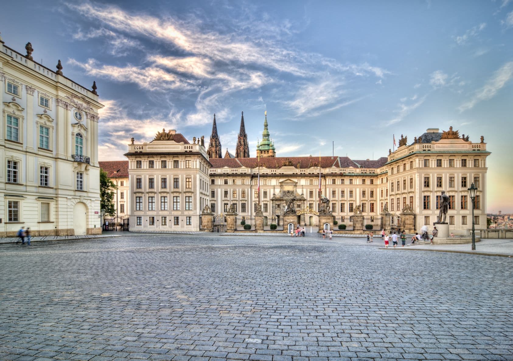 Platz auf der Prager Burg
