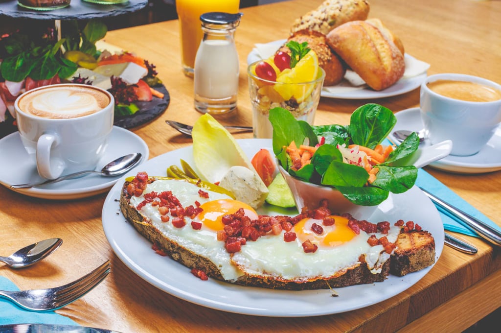 Spiegelei-Frühstück im Cafe Juli in Karlsruhe