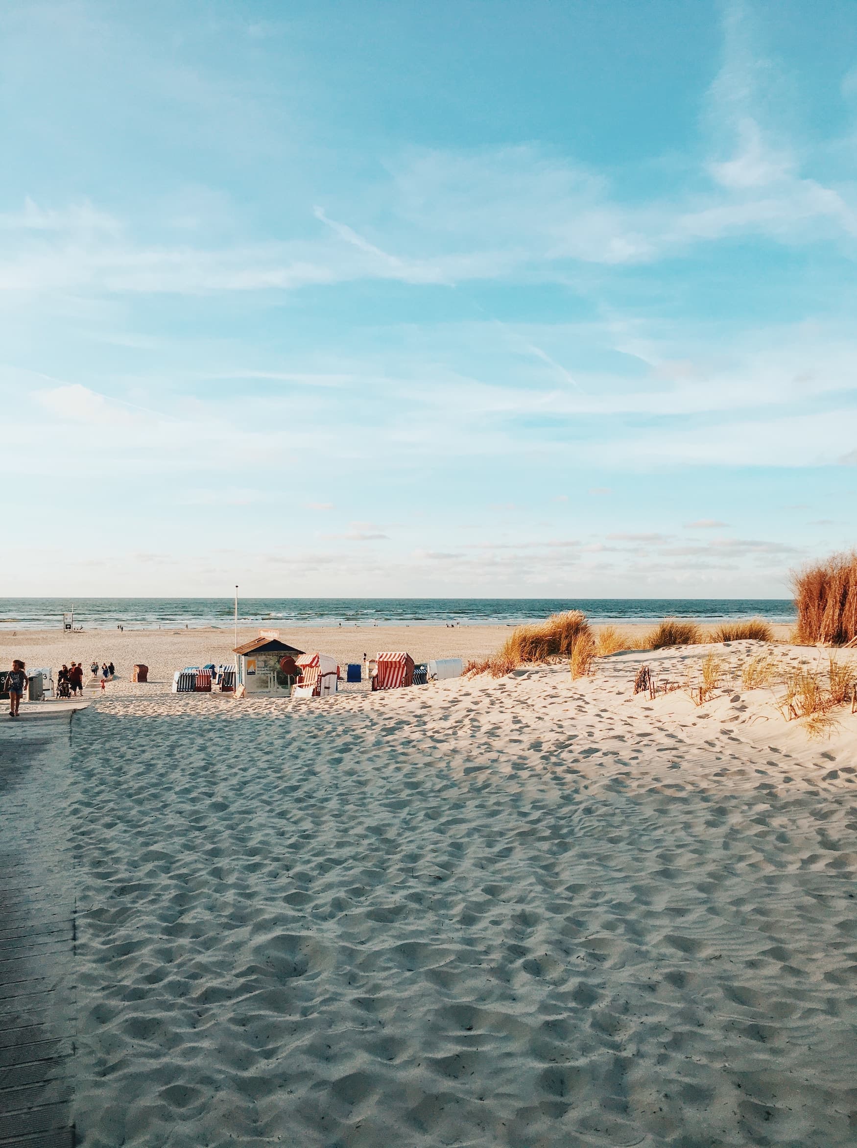 Strand auf der deutschen Insel Juist