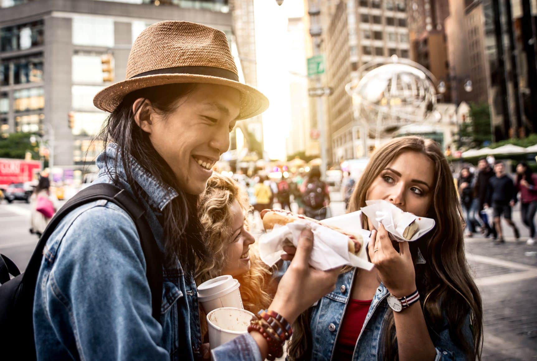 Menschen New York Food Truck