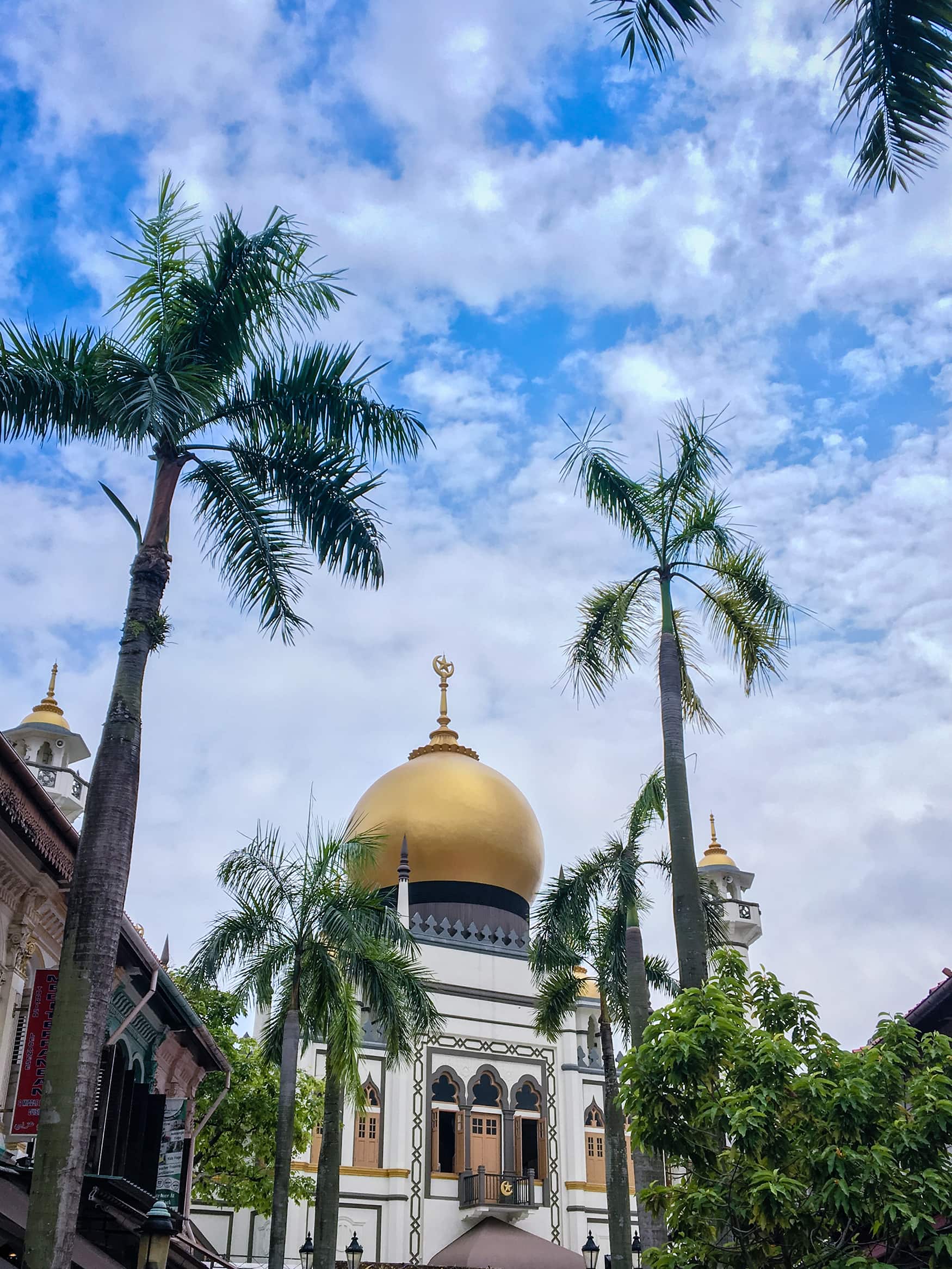 Sultan Moschee in Singapur von außen