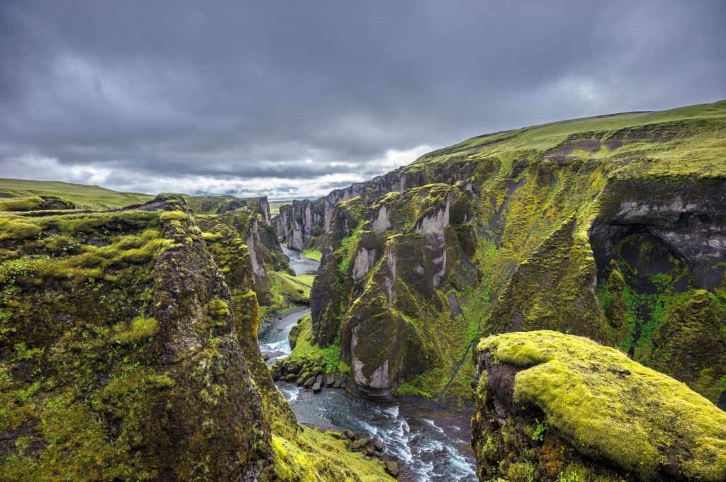 Fjadrárgljúfur Canyon in Island