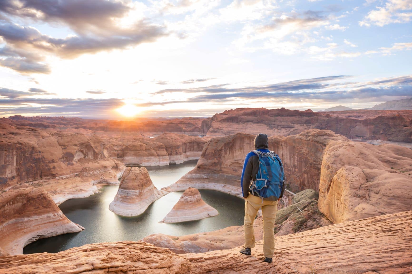 Wanderer am Lake Powell