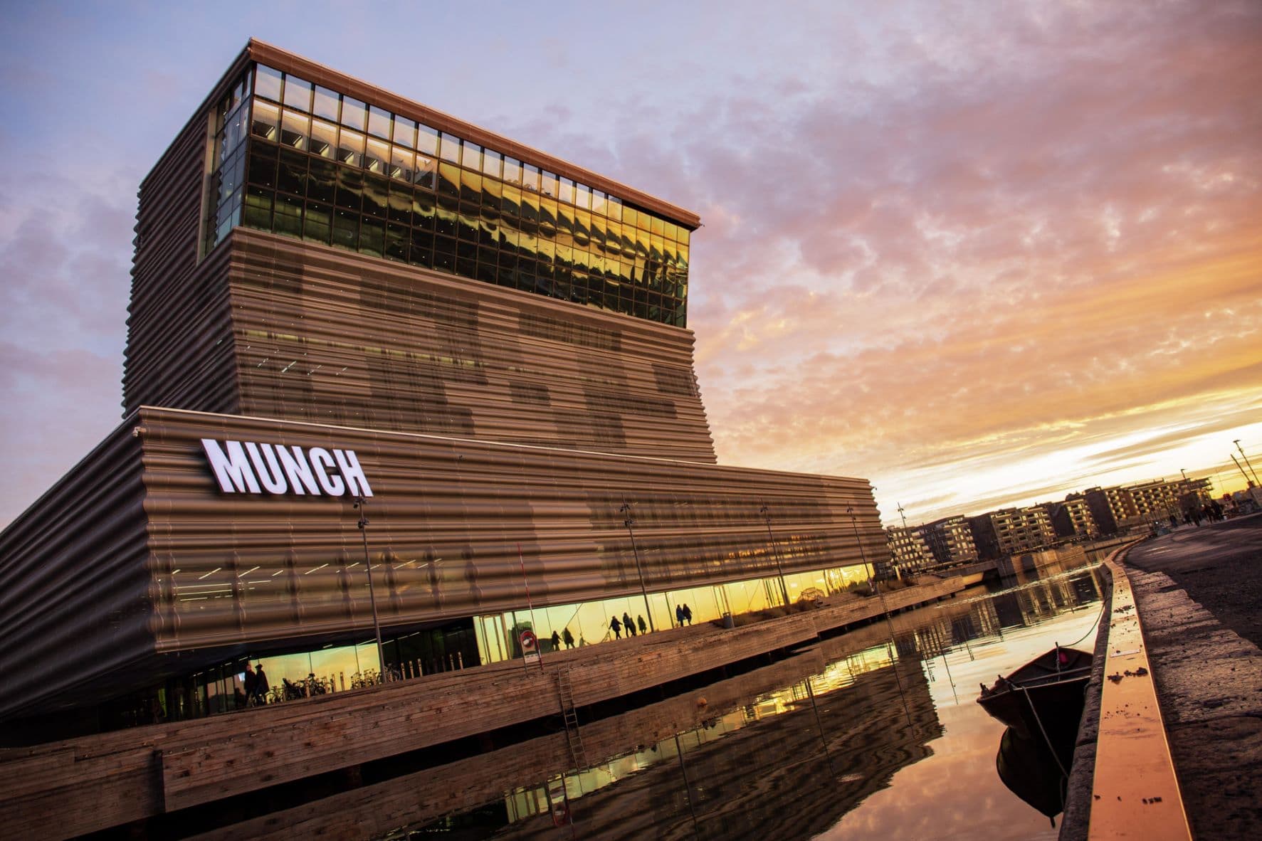 Blick auf Architektur des Munch-Museums in Oslo