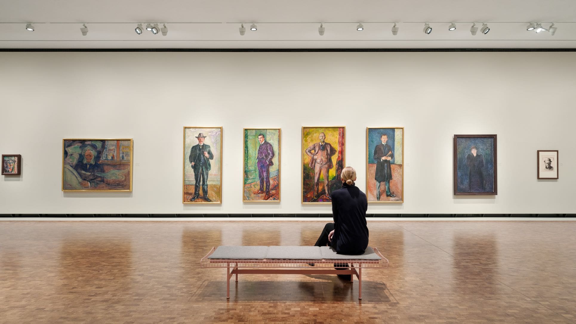 Besucherin im Munch-Museum in Oslo