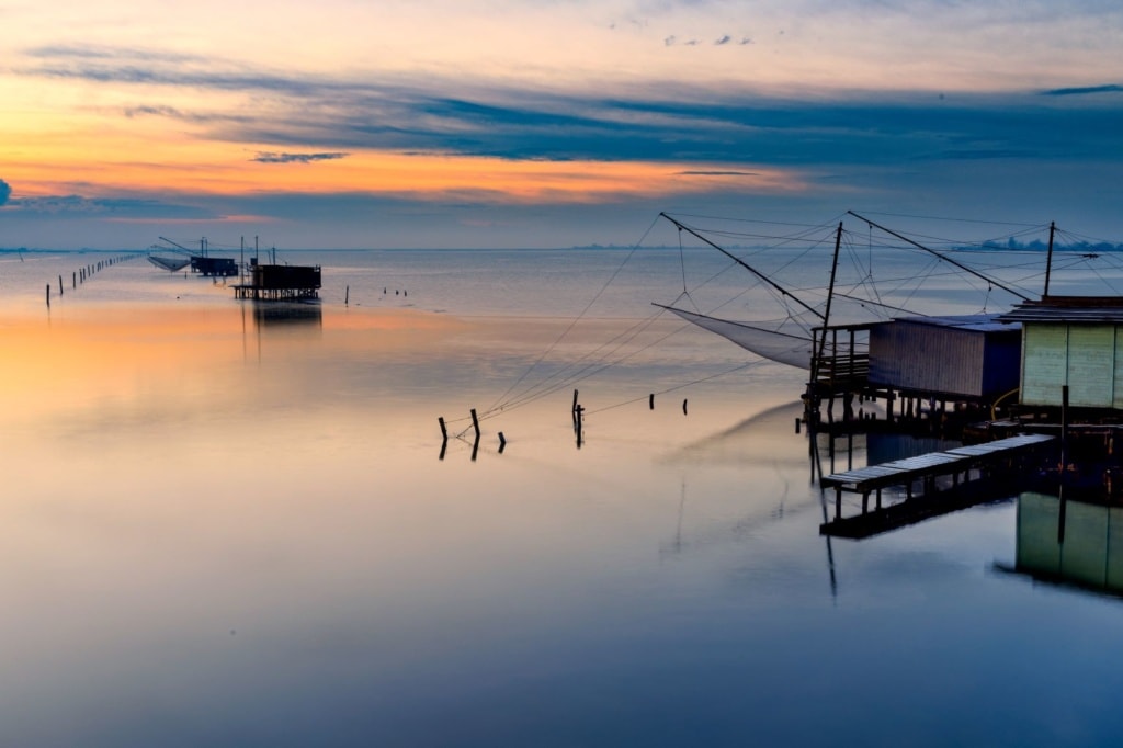 Nachtfischen in Comacchio