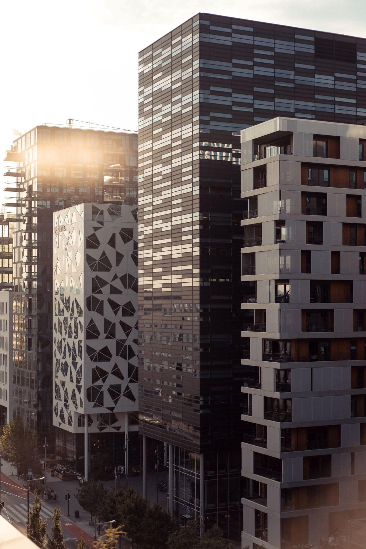 Architektur im Osloer Stadtteil Barcode