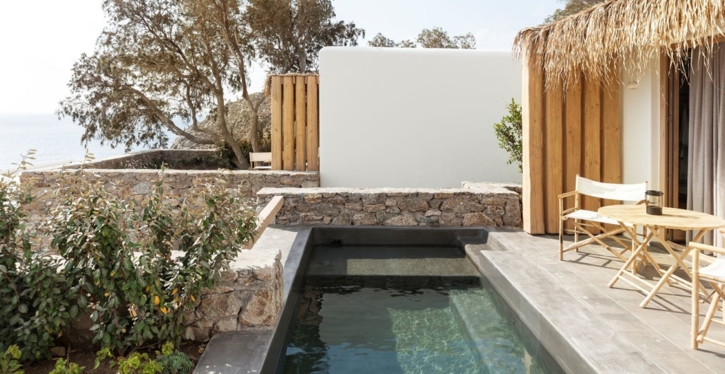 Private Pool im Wild Hotel auf Mykonos