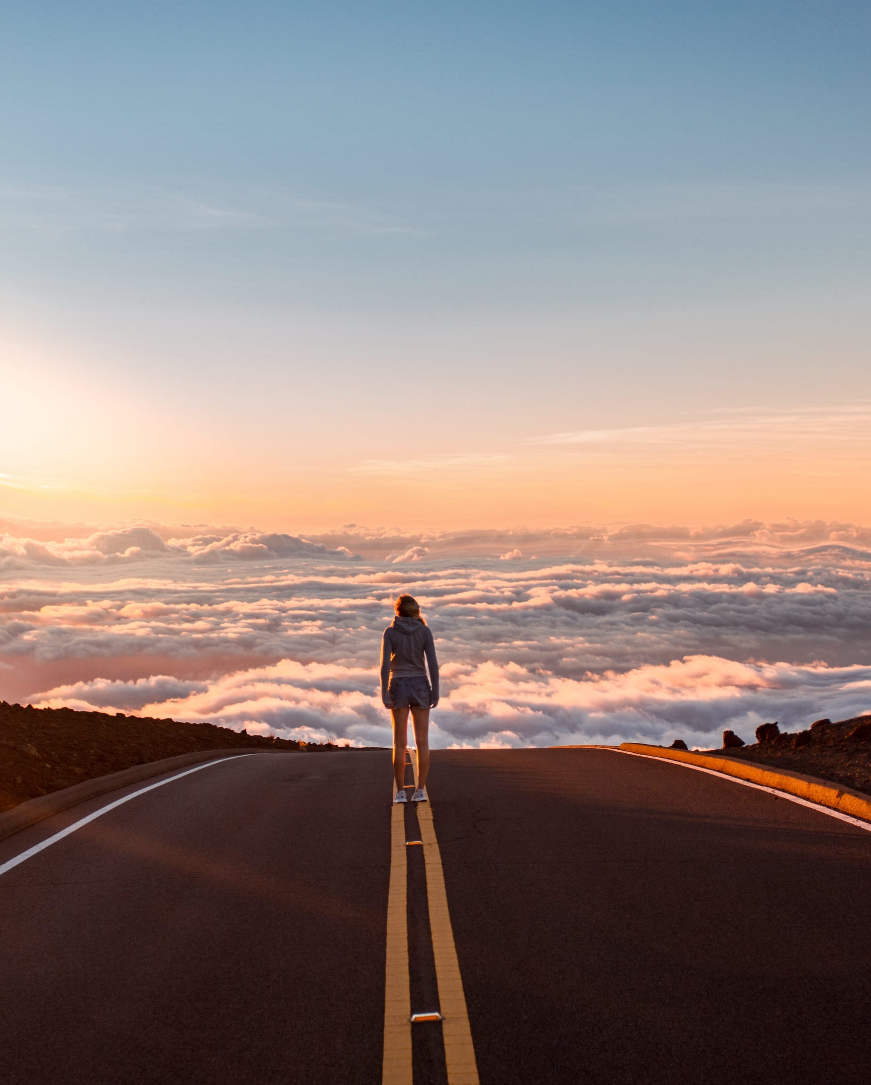 Über den Wolken der Maui Insel auf Hawaii