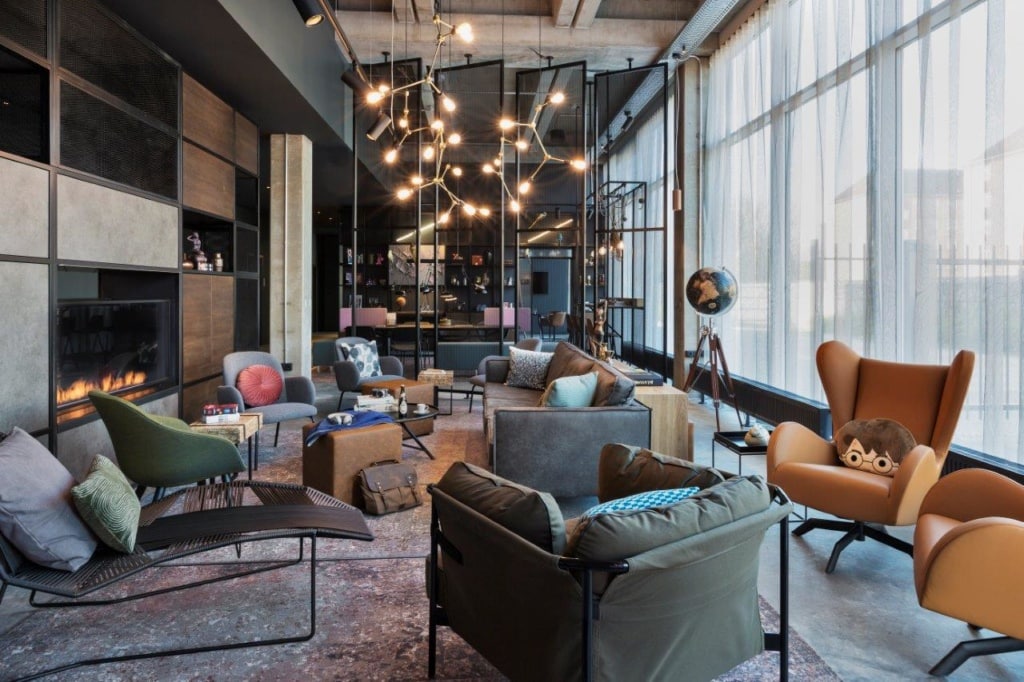 Lobby im Moxy Kopenhagen