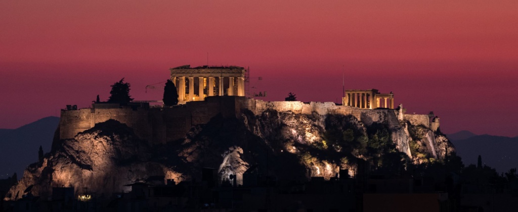 Akropolis Athen Abend