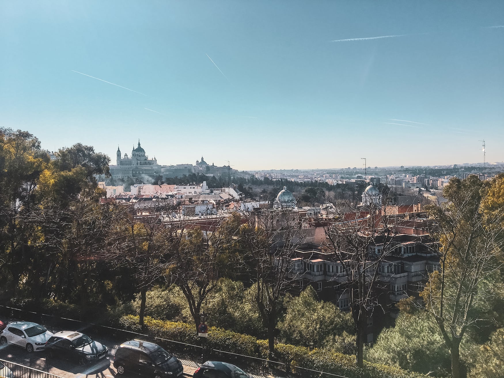 Blick auf den Königspalast in Madrid