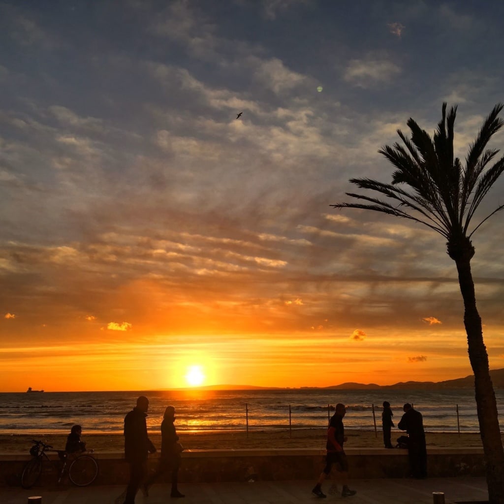 Strand in Palma de Mallorca