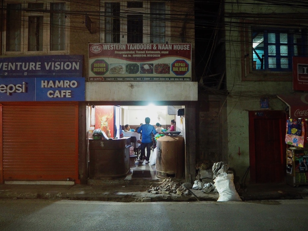 Kleines Lokal in Kathmandu, Nepal