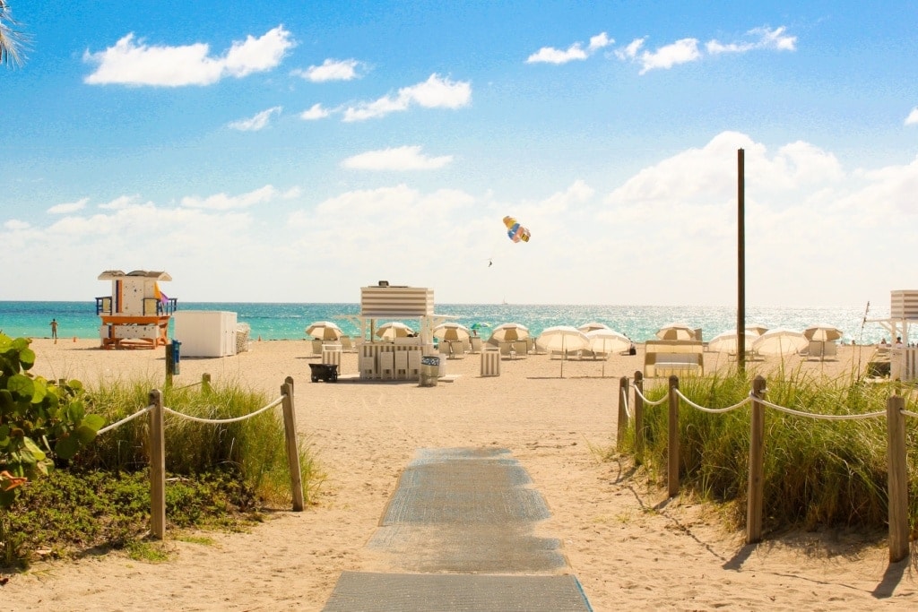 Strandzugang in Florida