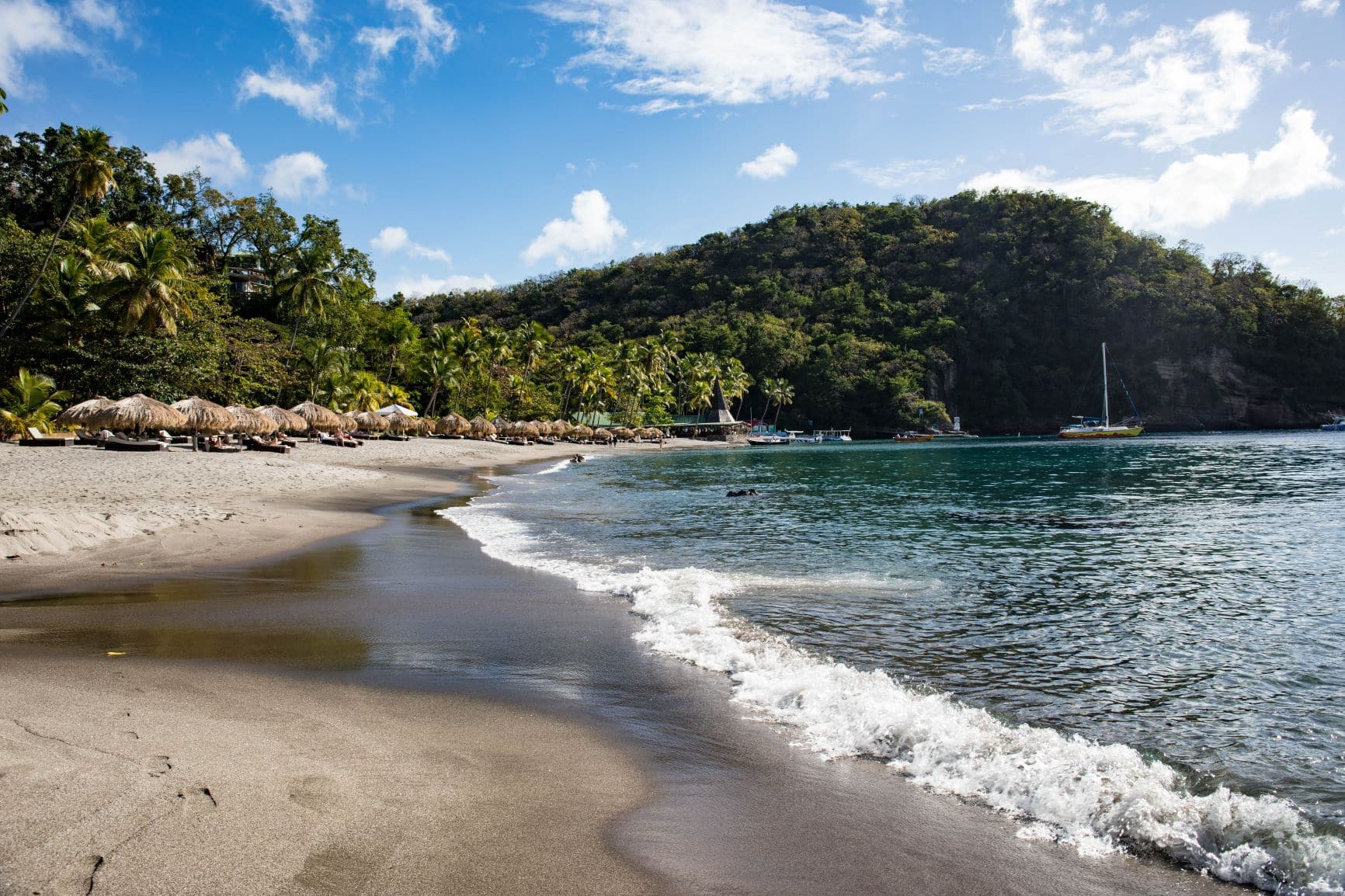 Anse Chastanet beach on Saint Lucia