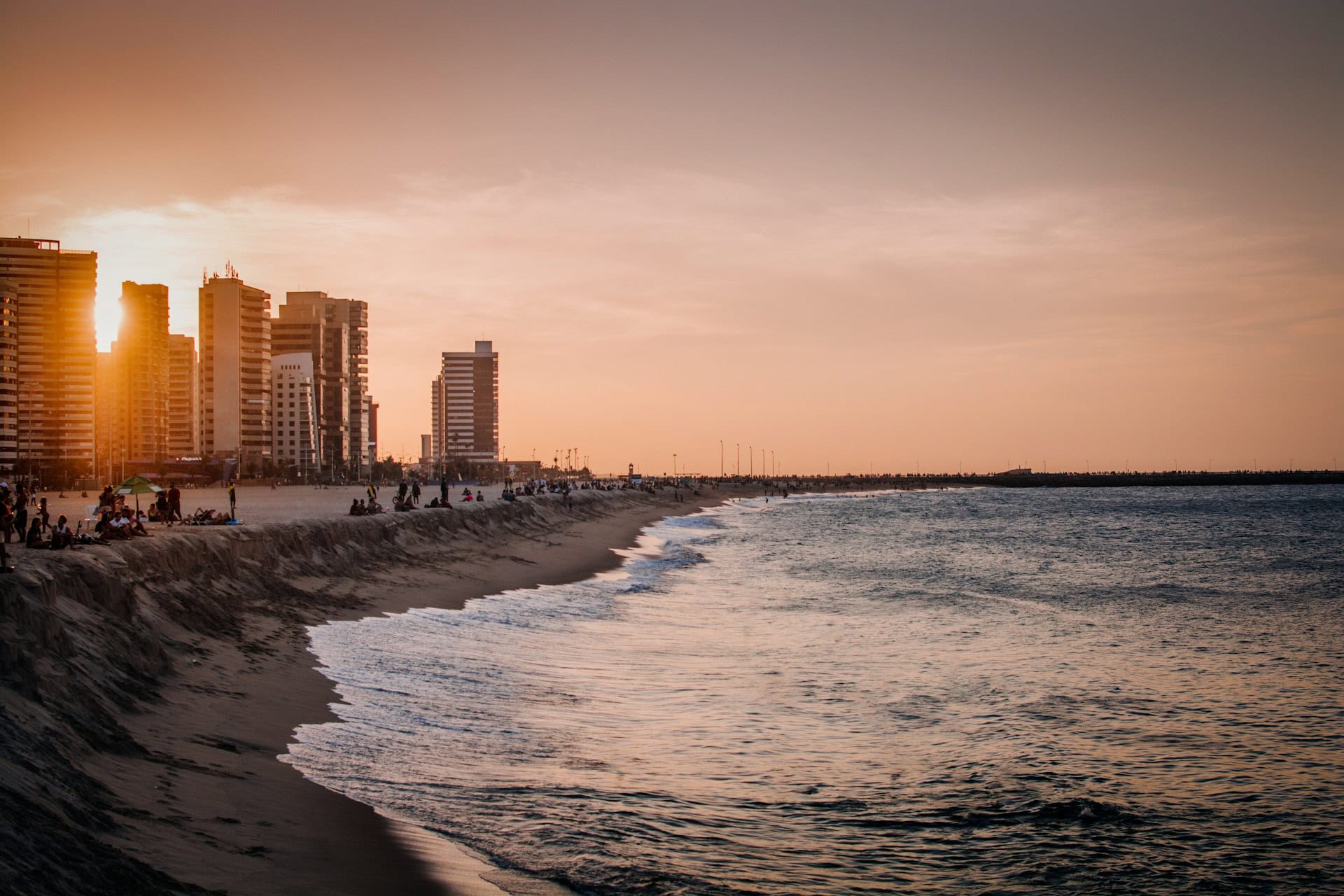 Strand in Fortaleza, Brasilien