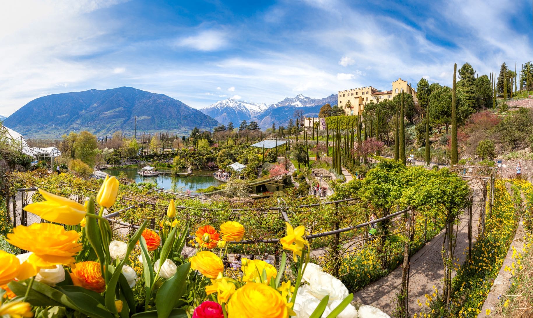 Gärten im Schloss Trauttmansdorff in Meran