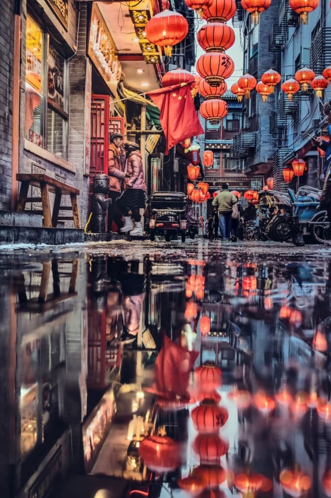 Straßenszene Peking