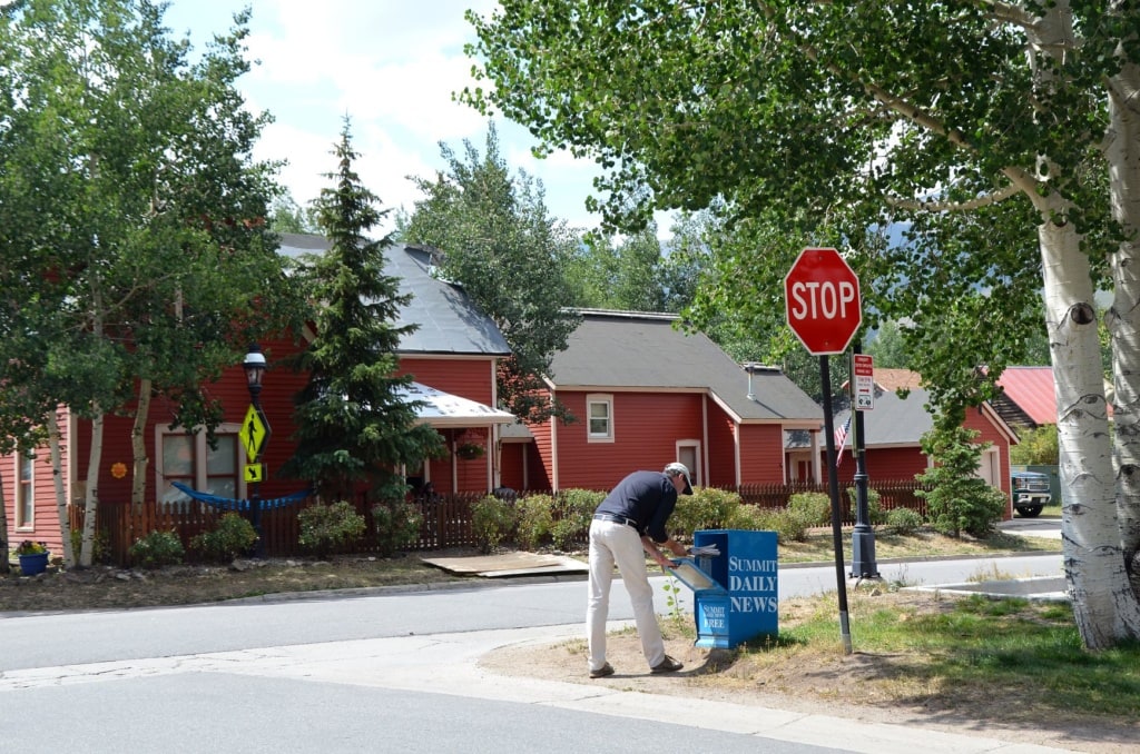 Zeitungsbox in Breckenridge