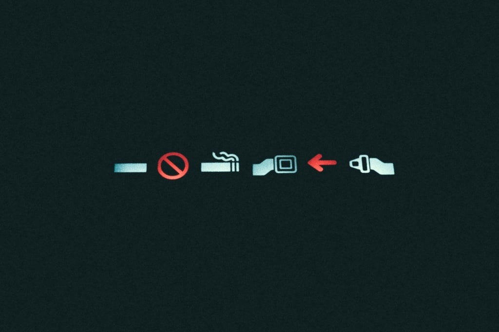 Symbole im Flugzeug