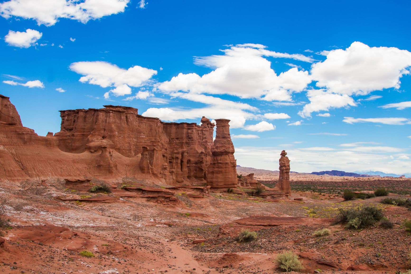 Gesteinsformation Landschaft Talampaya Argentinien