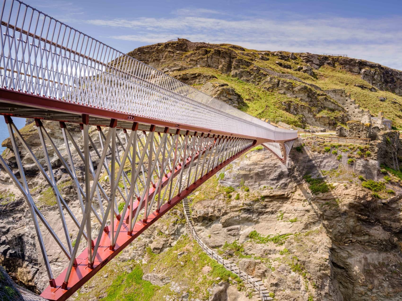 Neue Brücke am Tintagel Castle