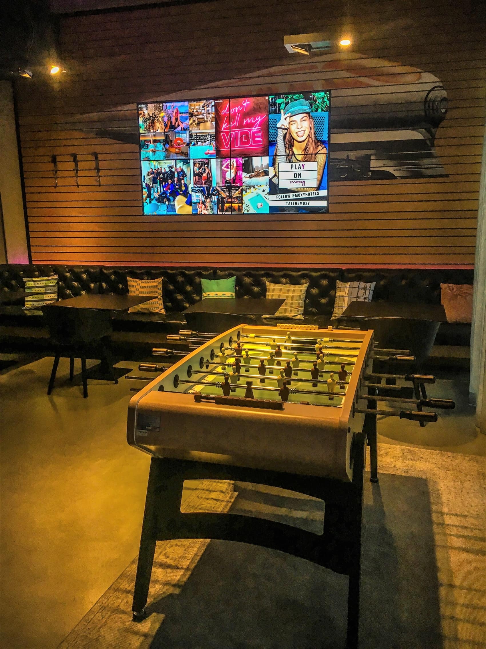 Moxy Hotel Ostbahnhof Fußballkicker