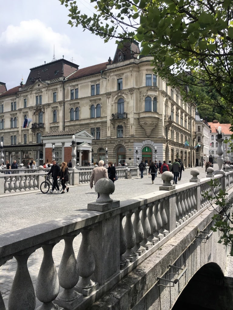 Brücke Llubjana Zentrum