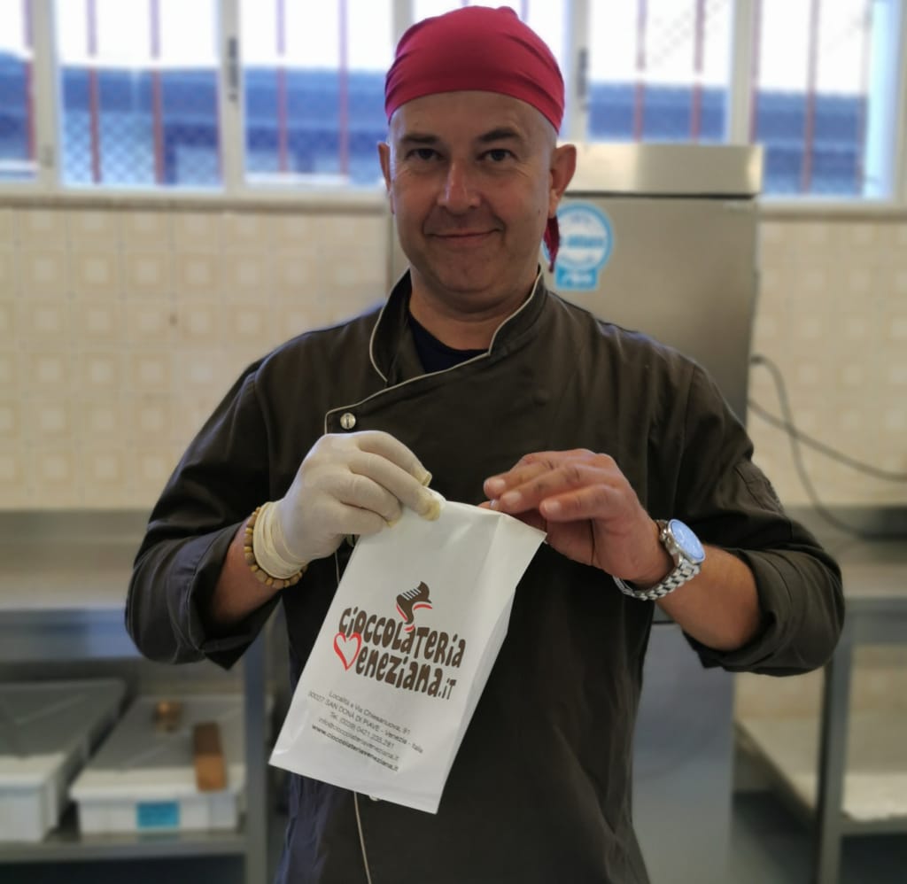 Cioccolateria Veneziana mit Besitzer Francesco Mengo