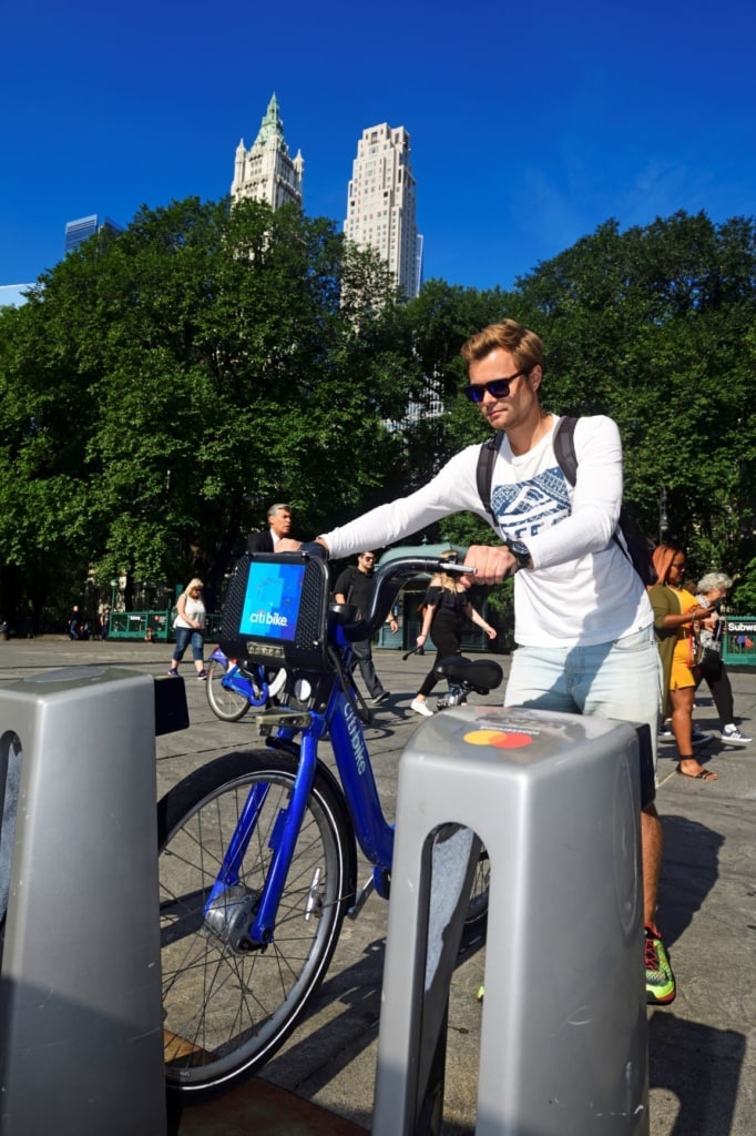 Fahrradverleih in New York