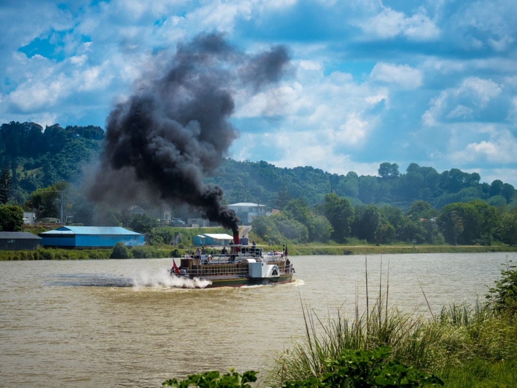 Ausflugsdampfer auf dem Whanganui River