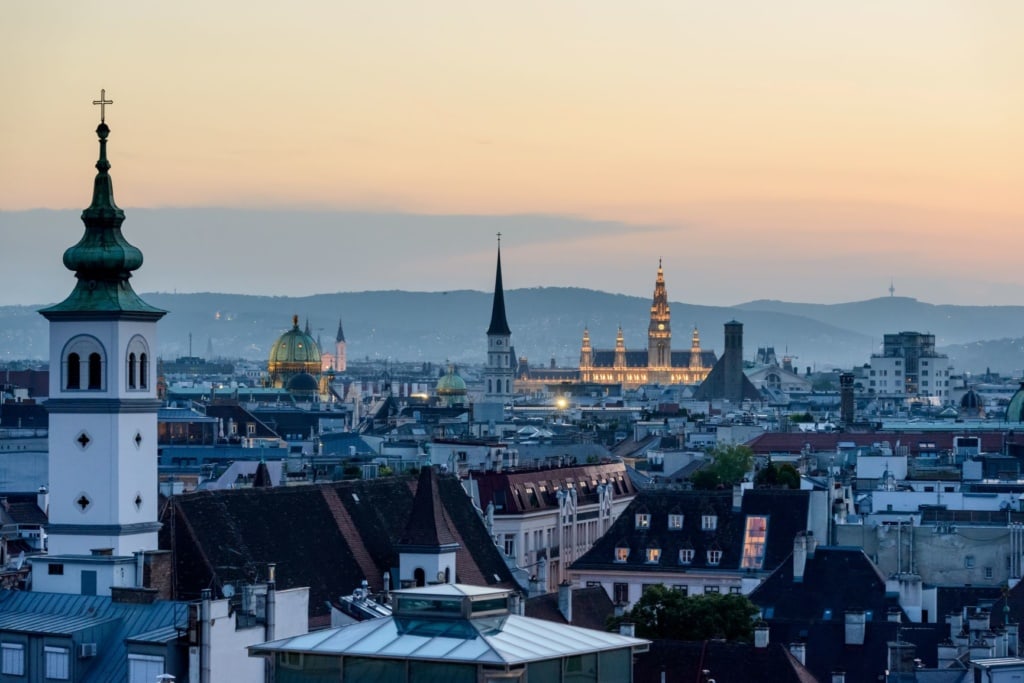 Silhouette von Wien
